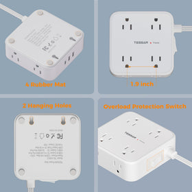 TESSAN surge protection indicator light highlighting built‑in 900J safety