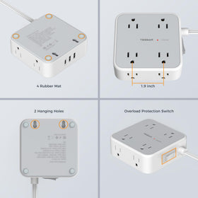 TESSAN surge protector ideal for dorms and offices.