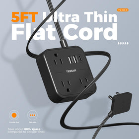 TESSAN USB-C port delivers fast charging up to 15W for devices.