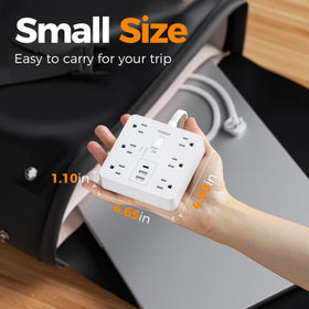 TESSAN label closeup highlighting 1700 joules surge protection for device safety