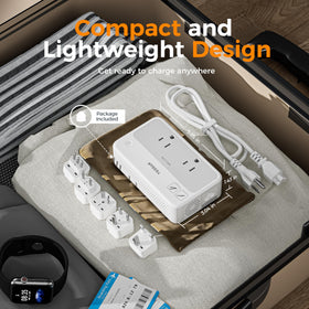 TESSAN packed in carry-on luggage for easy travel convenience