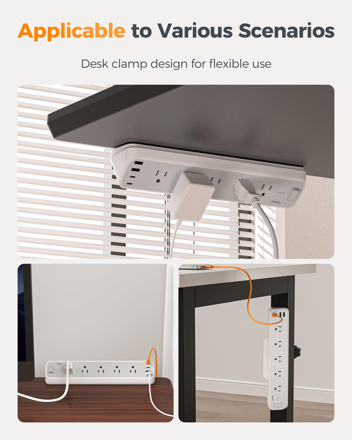 TESSAN USB-A ports provide steady charging