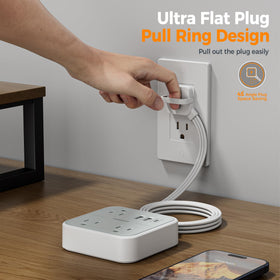TESSAN USB-C 15W port powers phones and tablets quickly.