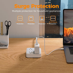 TESSAN USB-C and USB-A ports provide versatile device charging.