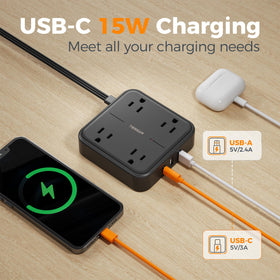 TESSAN USB-C charging port delivers up to 3A for fast device powering