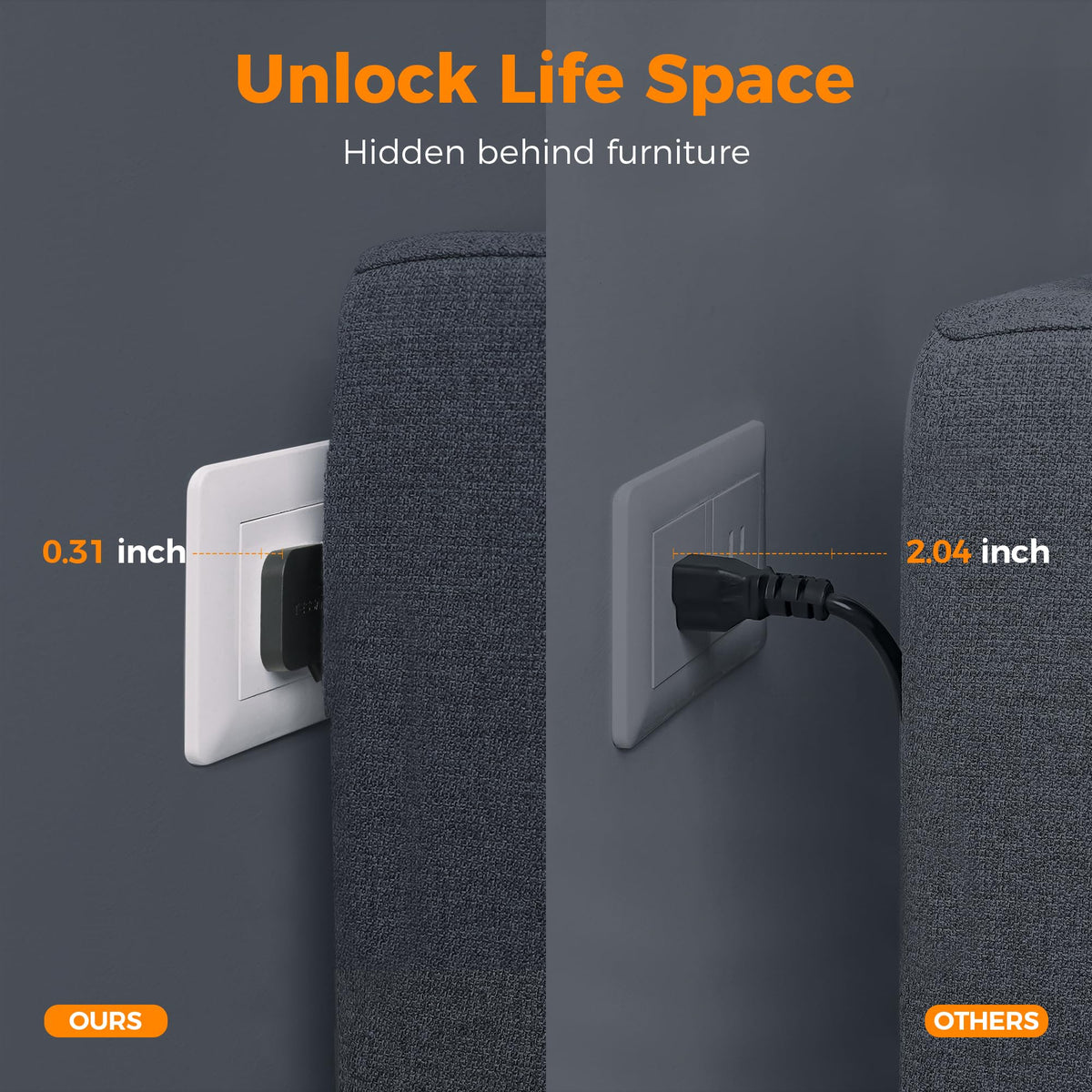 TESSAN USB ports detail highlighting USB‑C and USB‑A fast charging options