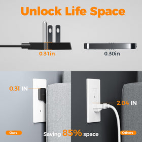 TESSAN mountable design with two wall-mount holes for flexible installation