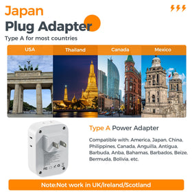 TESSAN wall outlet extender occupying one socket without blocking others