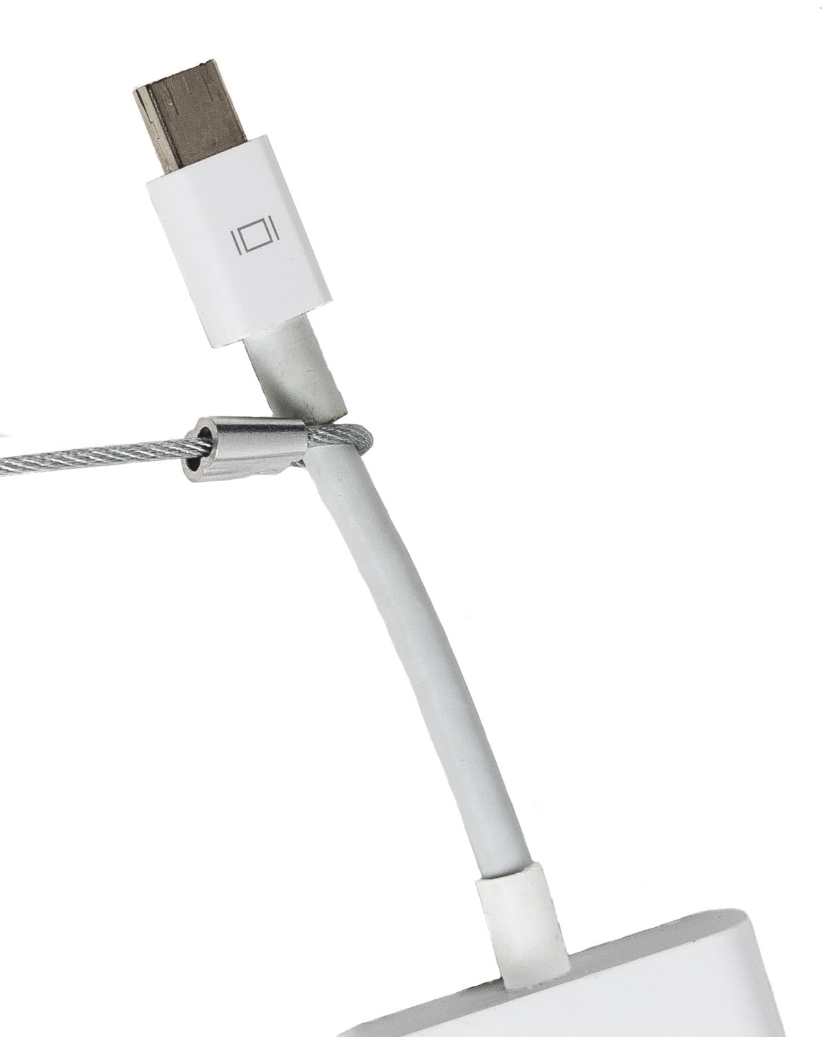 TetherTies anti-theft lock system securing tools in a busy workspace.