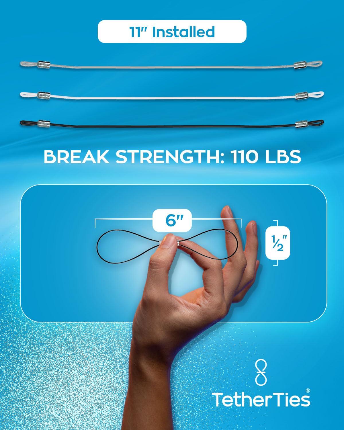 TetherTies US-made stainless steel wire delivers reliable, long-lasting security for electronics.