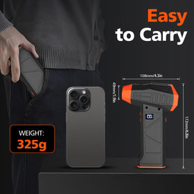 Tetsaooy 15-in-1 air duster operates quietly for late-night cleaning.