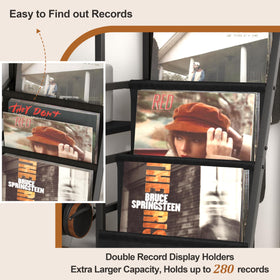 Tewinko 6-tier vinyl shelf storage keeps albums neatly visible