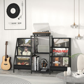 Tewinko magazine rack and display shelf helps keep decor organized
