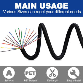 teziicus desk cable management application tidies computer and entertainment cords