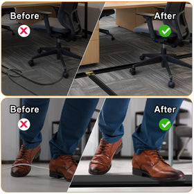 TFMUZERT outdoor-ready floor cable cover stays resilient outdoors