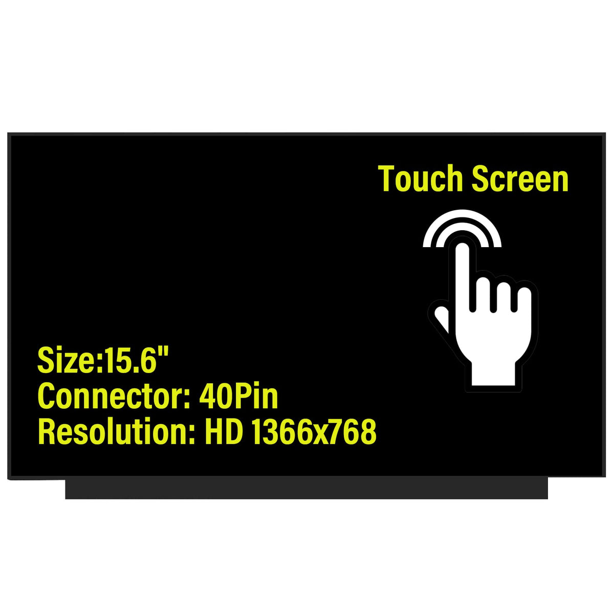 NT156WHM-T03 back panel highlights sturdy construction