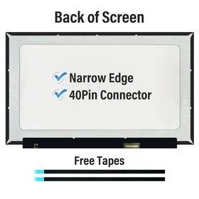 NT156WHM-T03 side view reveals 40-pin connector for replacements