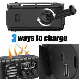TFTDOUP 20000mAh battery powers all-day use during emergencies.