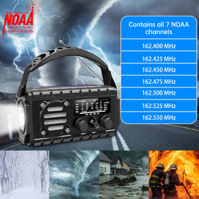 TFTDOUP NOAA-enabled radio provides weather alerts for preparedness and planning.