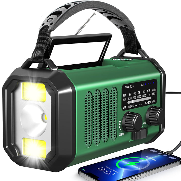 TFTDOUP front view showing radio face and tuner for quick news access