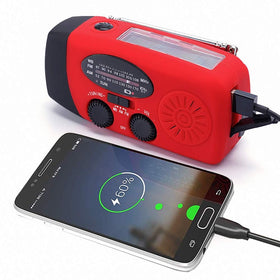 TFTDOUP weather radio solar panel highlights eco-friendly charging outdoors