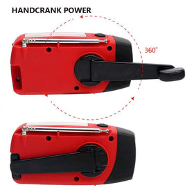 TFTDOUP weather radio USB charging enables phone power in emergencies
