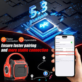 ThagBrco Bluetooth speaker with FM radio for outdoor listening