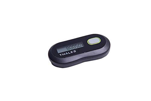 THALES SafeNet IDProve 110 front view showing compact housing and label, ensures portable security