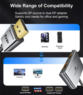 THANDBLE dual-monitor workspace setup supports efficient multitasking at home or office
