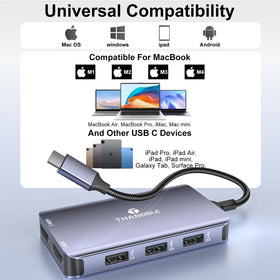 THANDBLE Thunderbolt/ USB-C compatibility ensures easy plug-and-play use.