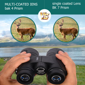 THBSBKT 12x42 HD binoculars ocular close up with comfortable eyecups