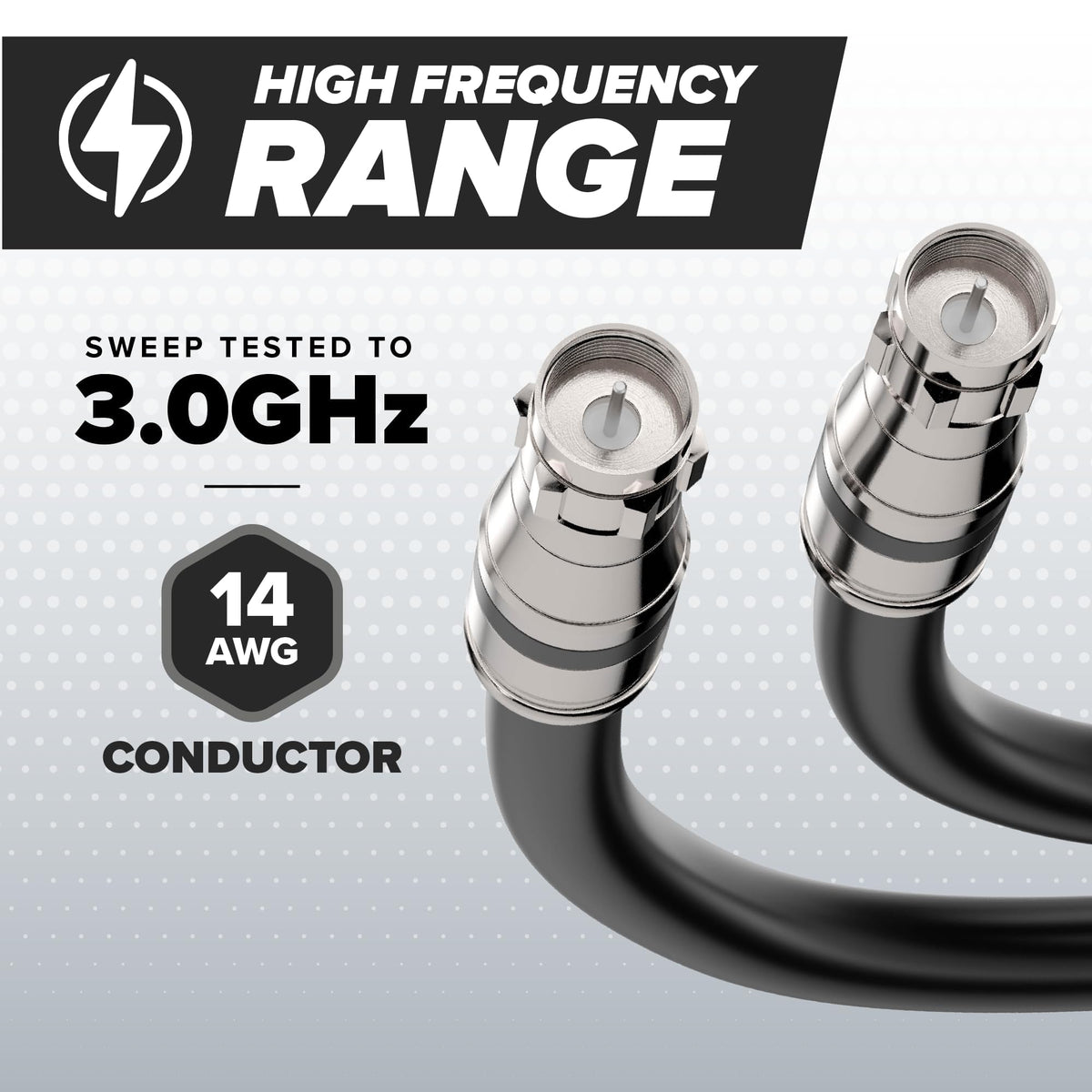 THE CIMPLE CO shielding and braiding reduce interference for clear reception.
