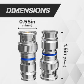 The CIMPLE CO RG6 BNC connector designed for durable surveillance networks