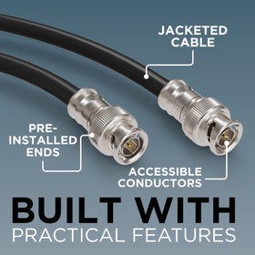 THE CIMPLE CO cable cross-section showing 18 AWG conductor and aluminum shielding