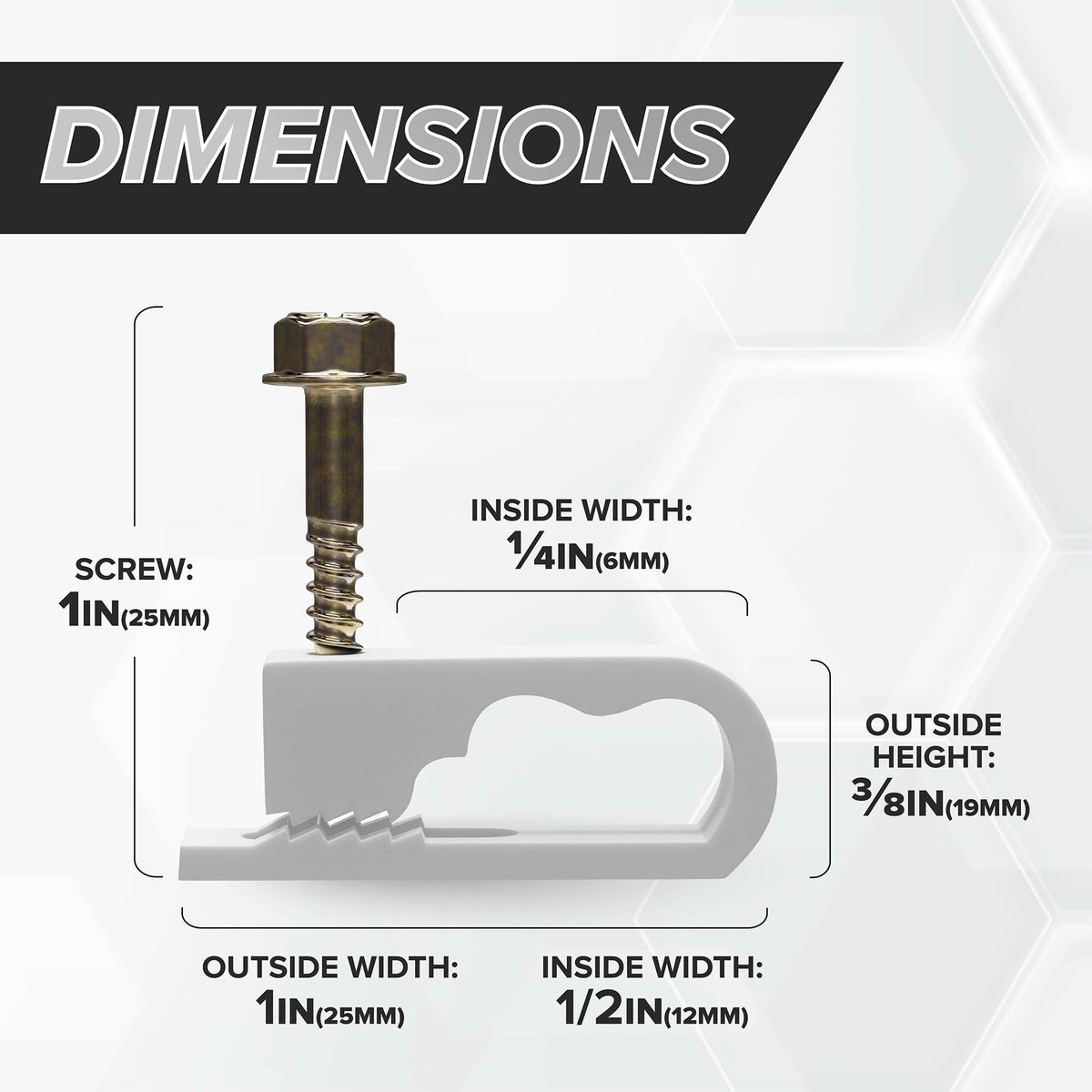 THE CIMPLE CO clips installed along a home exterior for tidy, low-visibility cable management