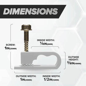 THE CIMPLE CO clips installed along a home exterior for tidy, low-visibility cable management