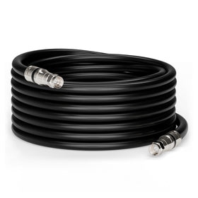 The CIMPLE Co RG11 coaxial cable outdoors and indoors for reliable TV and internet connections.