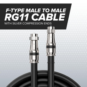 The CIMPLE CO RG11 20ft features weather-sealed connectors for outdoor mounting.