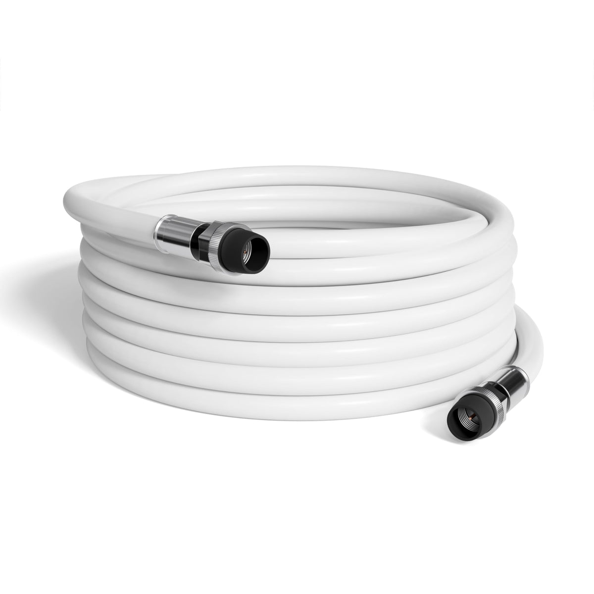 THE CIMPLE CO coax front connector showing secure F-type connection and reliable fit