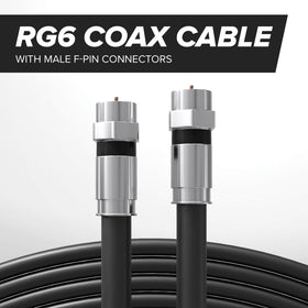 THE CIMPLE CO close-up of weathertight F-type connector, showing secure, low-loss join