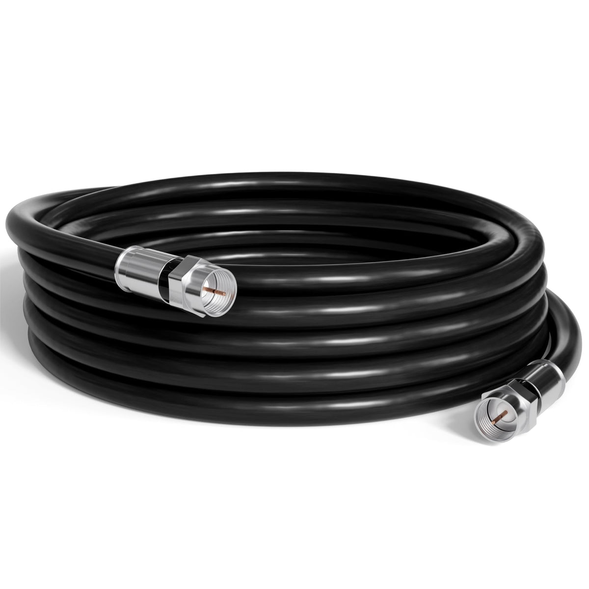 The CIMPLE CO RG6 coaxial cable 30ft for indoor and outdoor use, reliable signal
