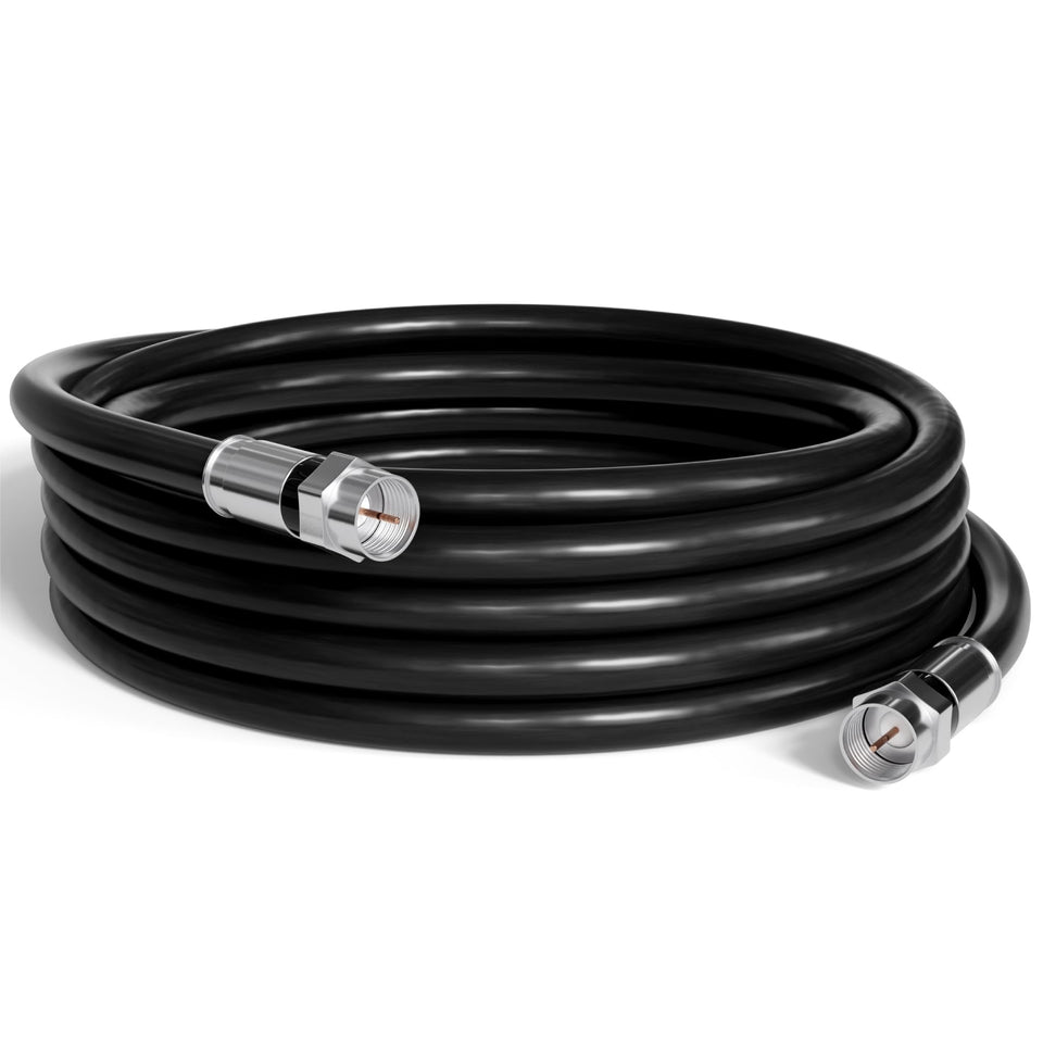 The CIMPLE CO RG6 coaxial cable 30ft for indoor and outdoor use, reliable signal