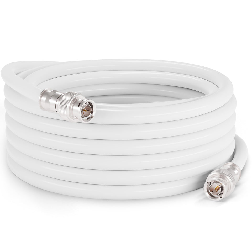 THE CIMPLE CO SDI cable with BNC connectors delivers reliable signal.