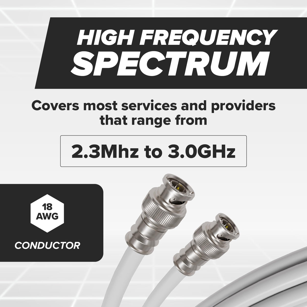 THE CIMPLE CO SDI cable uses a solid center conductor for crisp links.