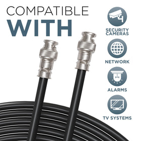 The CIMPLE CO SDI cable features weather-stabilized connectors for outdoor reliability.