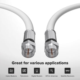 THE CIMPLE CO 18 AWG copper center conductor minimizes loss for crisper signals.
