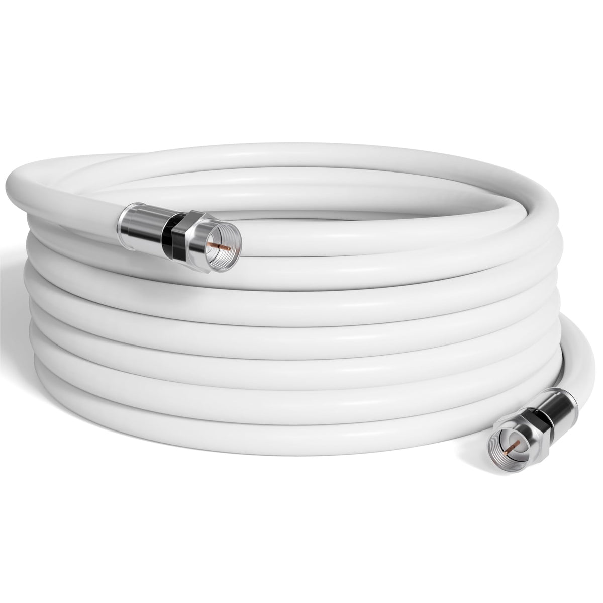 THE CIMPLE CO solid copper coaxial cable 100ft outer jacket for outdoor durability.