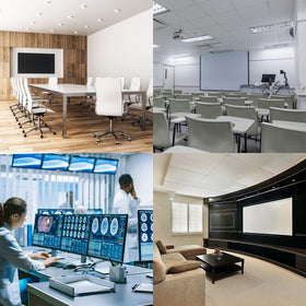 The CIMPLE CO white color matches equipment and outlets.