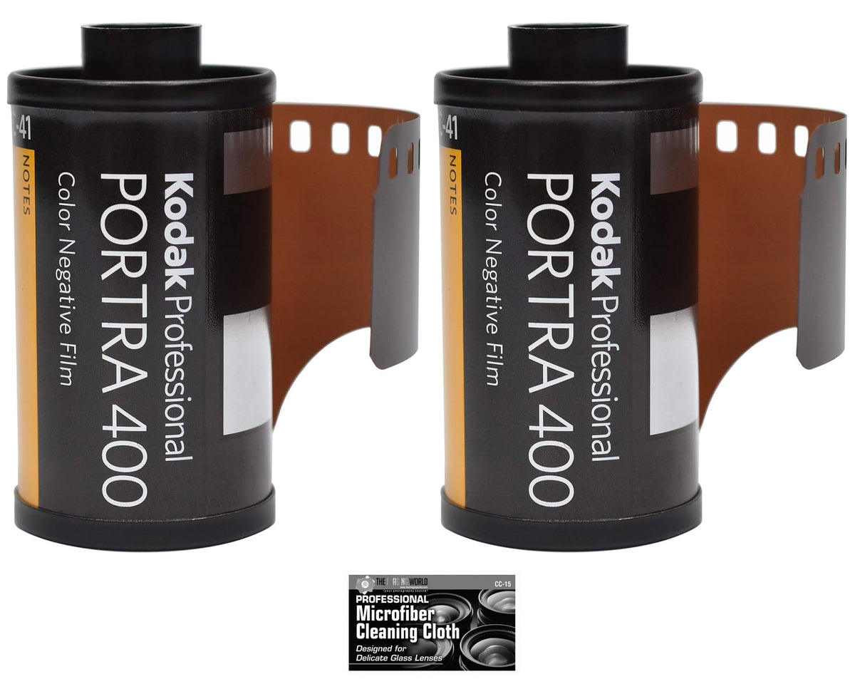 The Imaging World Kodak Portra 400 film roll close-up showing natural skin tones and versatile color.