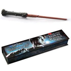 The Noble Collection Harry Potter Remote Wand top showcases detailed wand-tip realism for display and use